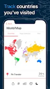 Pin Traveler: Trip, Travel Map Tangkapan skrin 1