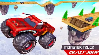 Monster Car Stunts Game 2023 スクリーンショット 3