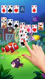 Solitaire Fish Klondike Card Captura de pantalla 2