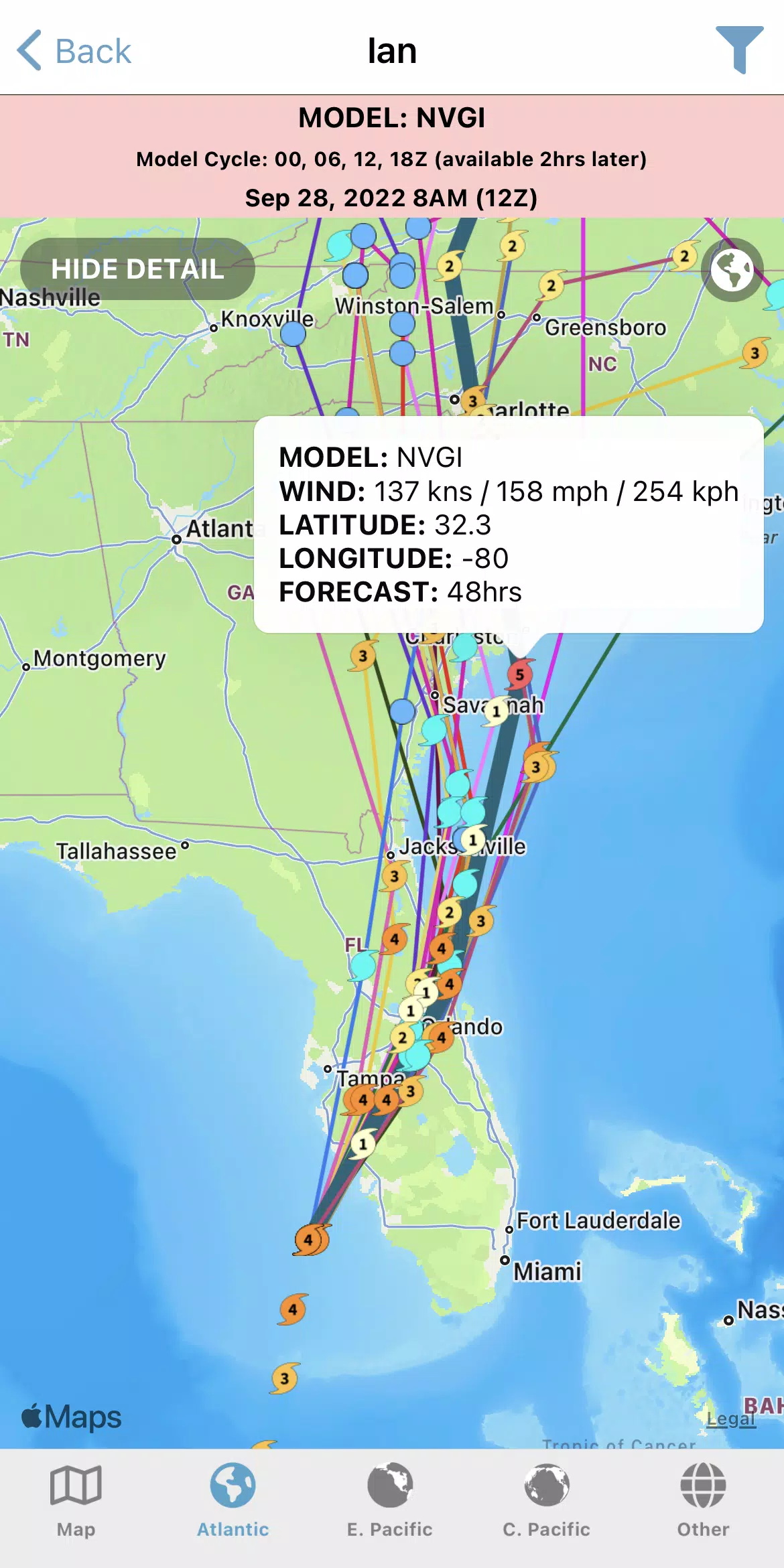 Schermata Tropical Hurricane Tracker 3