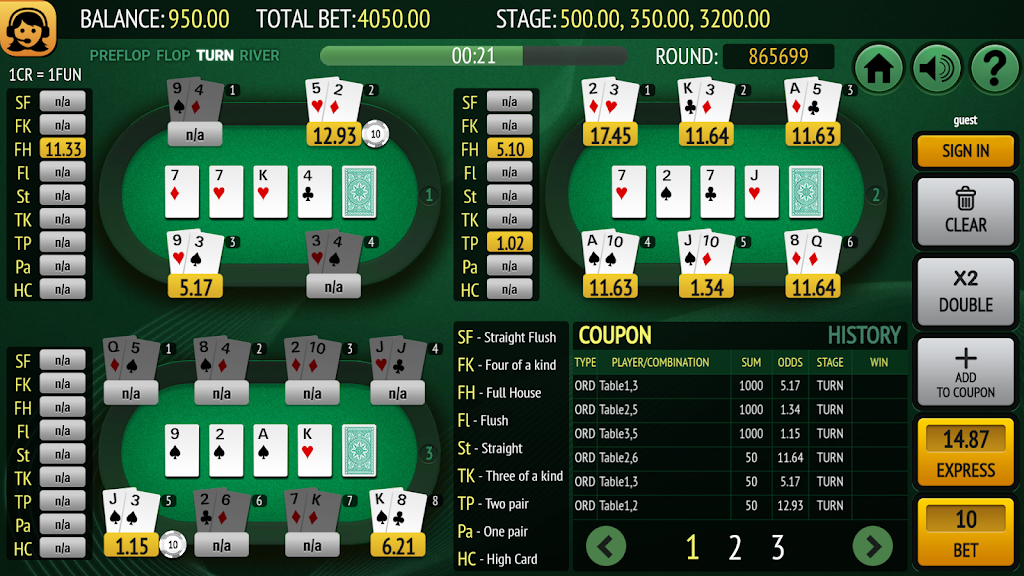 Bet on Poker ภาพหน้าจอ 2