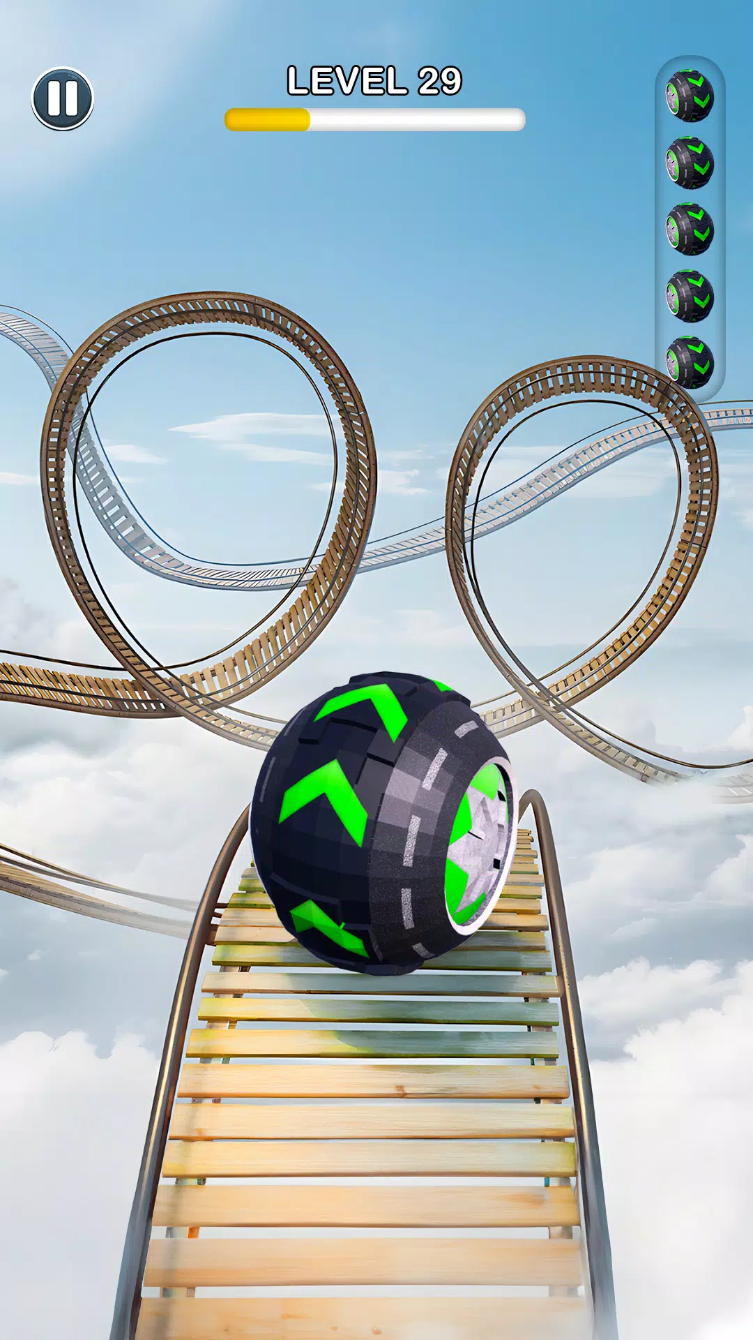 Rolling Ball Sky Escape Schermafbeelding 1