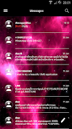 SMS Messages GlassNebula Theme 螢幕截圖 2