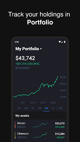 Hodler – Crypto Portfolio Captura de pantalla 1