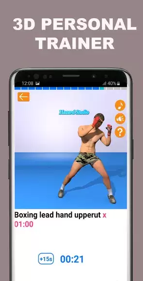 Kickboxing fitness Trainer Tangkapan skrin 3