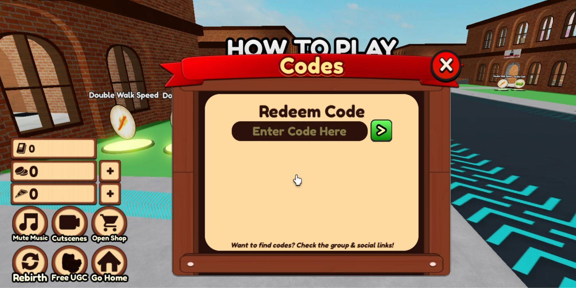 Image showing the code redemption process