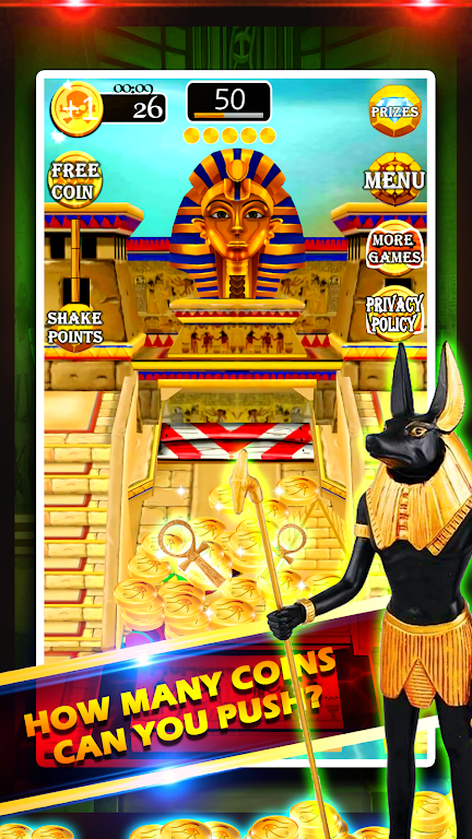 Gold of King Pharaoh Egypt - Coin Party Dozer ဖန်သားပြင်ဓာတ်ပုံ 2