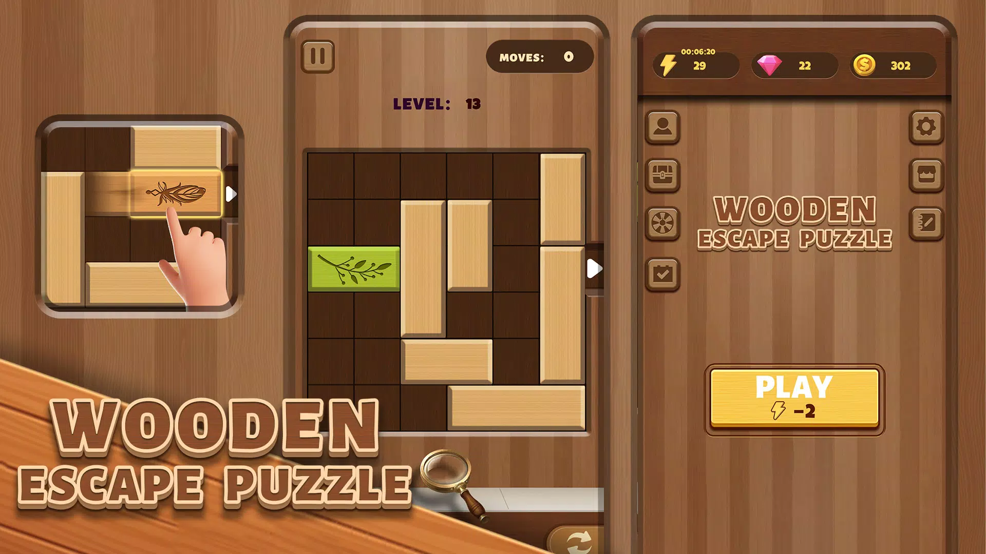 Wooden Escape Puzzle Captura de tela 0