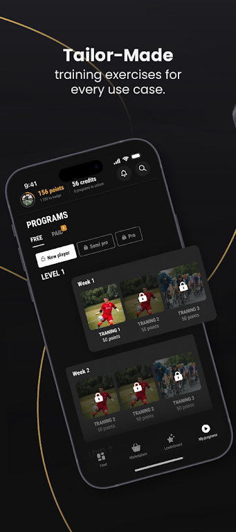 Ballers App: Football Training Schermafbeelding 1