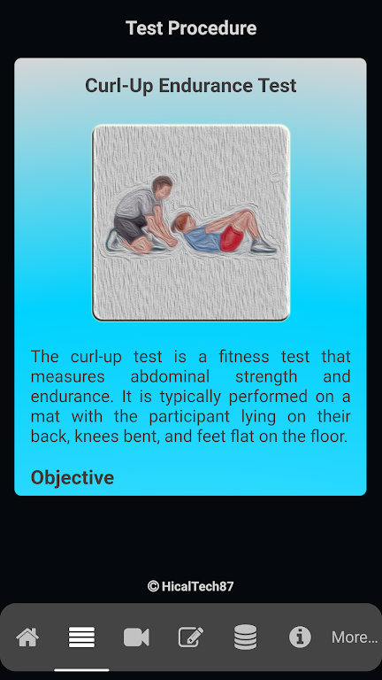 Curl-Up Endurance Test ဖန်သားပြင်ဓာတ်ပုံ 1