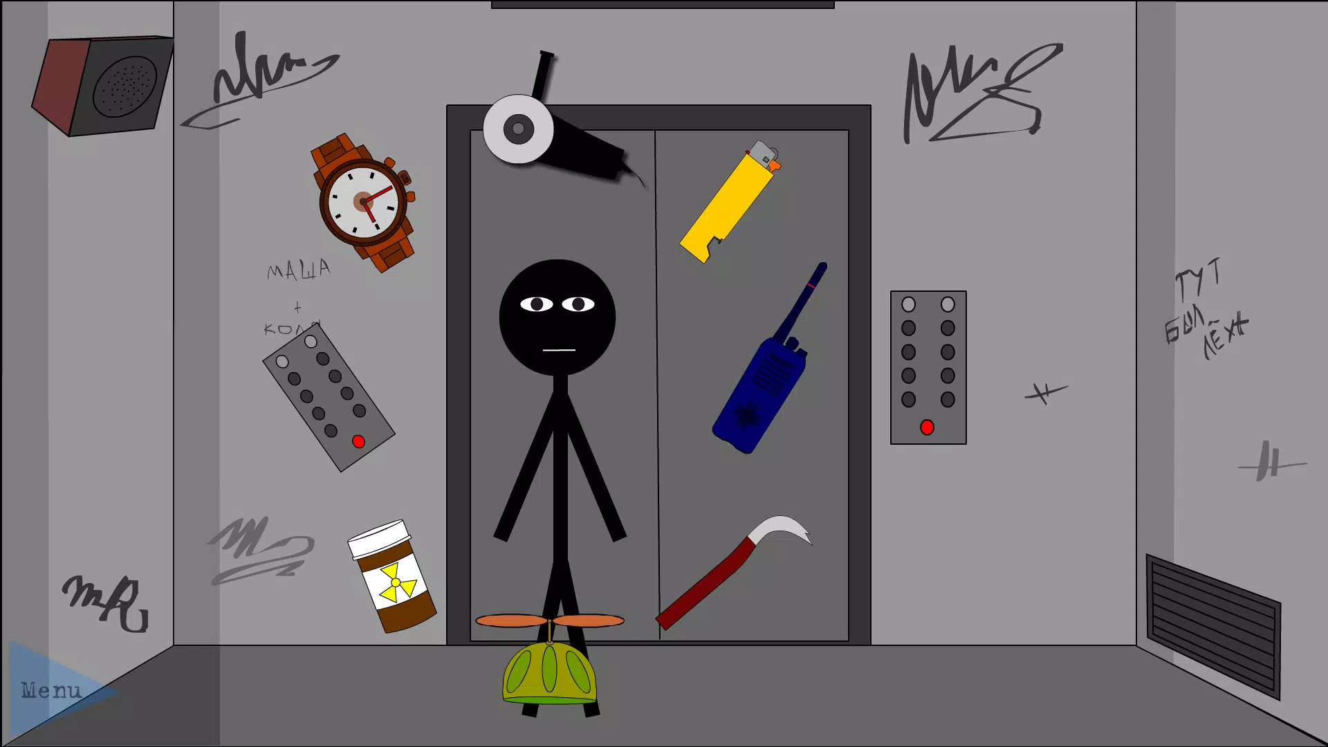 Stickman Escape Lift Screenshot 0