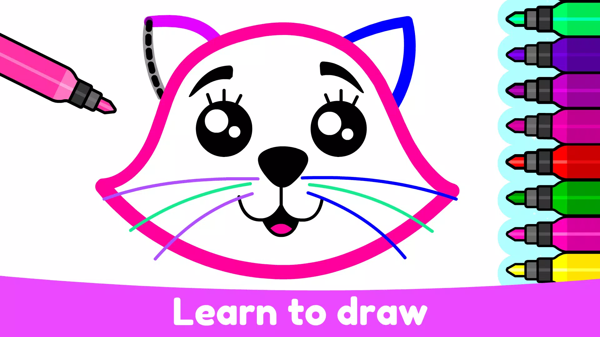 Kids Drawing & Coloring Games スクリーンショット 0