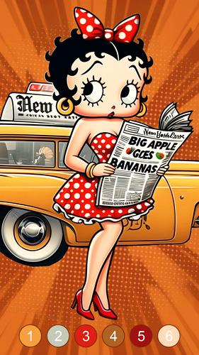 Betty Boop Vintage Coloring Screenshot 2