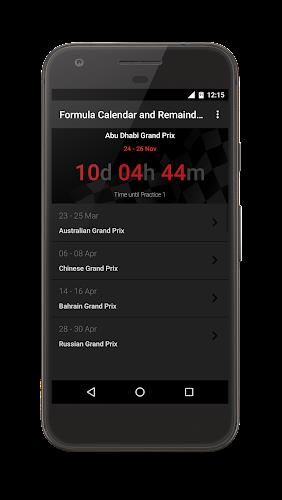 Formula 2023 Calendar Ekran Görüntüsü 1