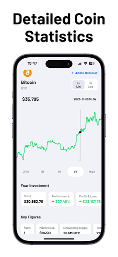 Coin Portfolio Crypto Tracker Captura de pantalla 0