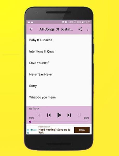 All Songs Of Justin Bieber Offline স্ক্রিনশট 1