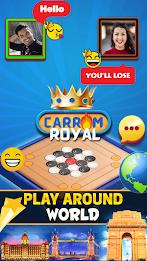 Carrom Royal : Disc Pool Game Schermafbeelding 0