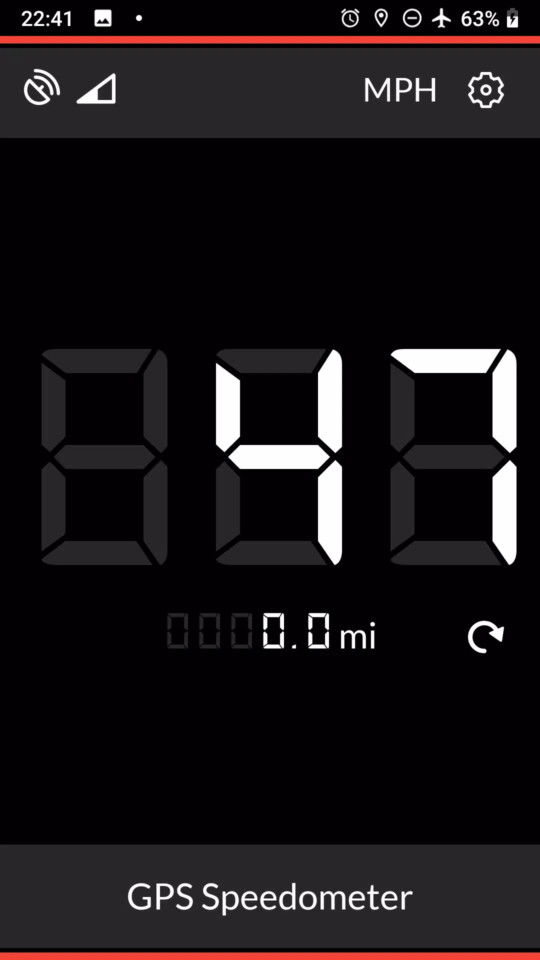 GPS Speedometer Screenshot 2