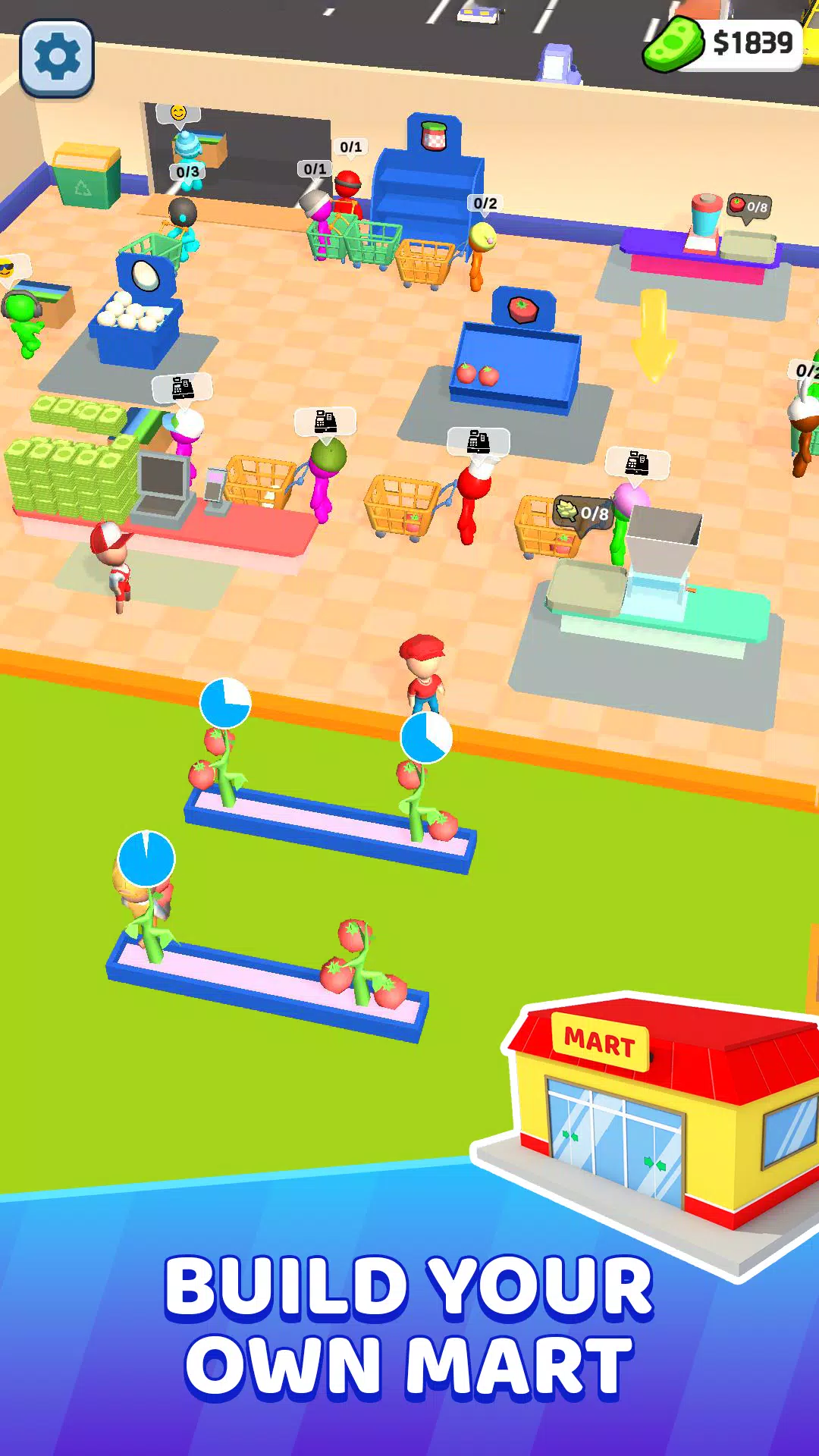 Mart Tycoon Supermarket game スクリーンショット 1