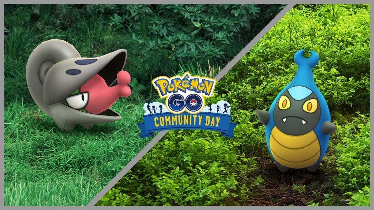 Pokemon Go Key Art für den Tag Karrablast und Shelmet Community Day