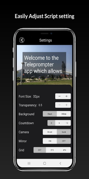 Teleprompter with Video Audio Zrzut ekranu 3