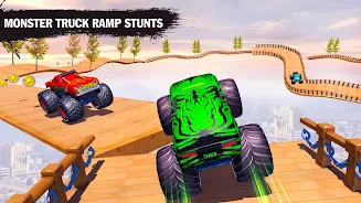 Monster Car Stunts Game 2023 スクリーンショット 2