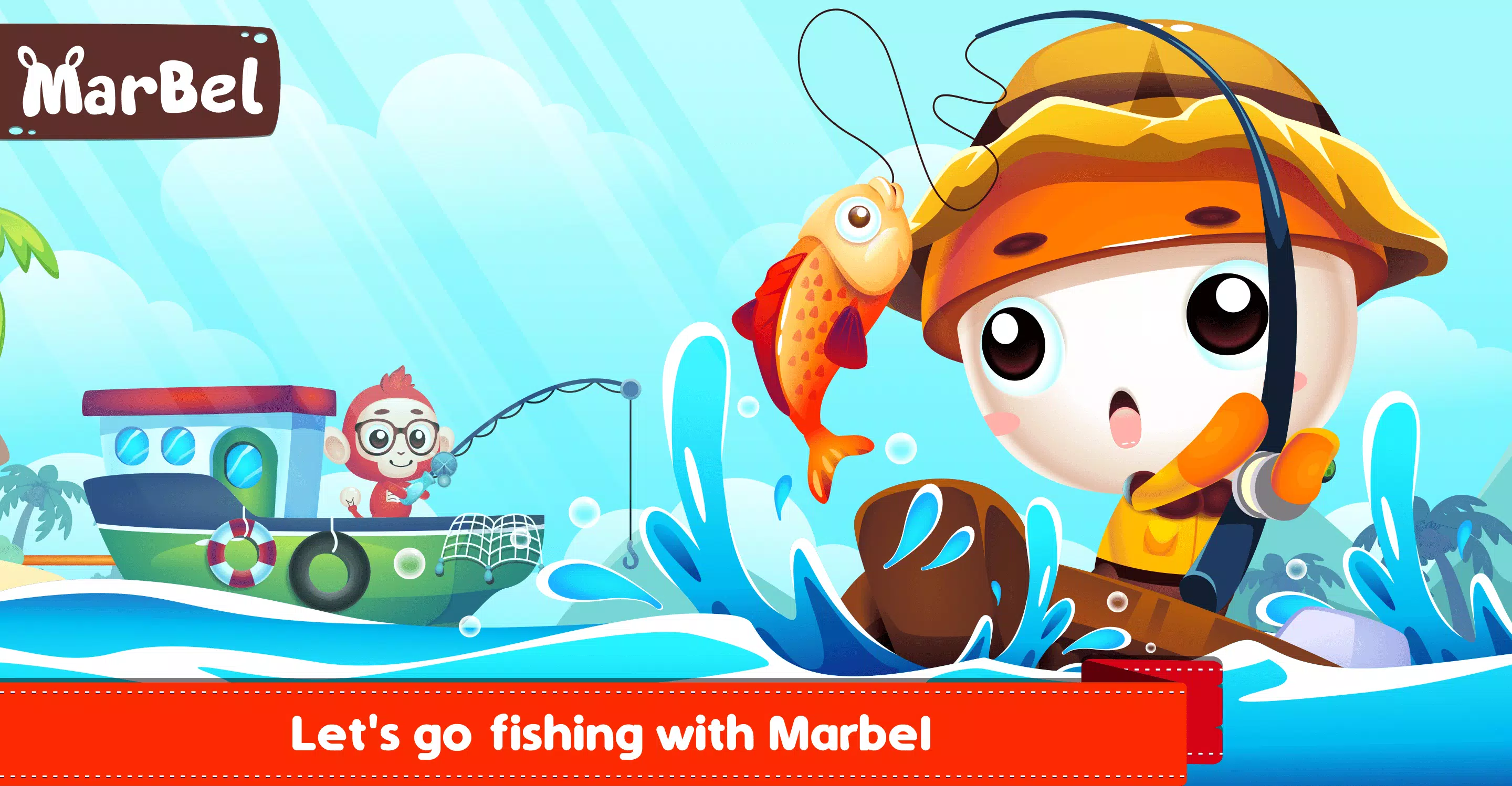 Marbel Fishing - Kids Games Captura de pantalla 0