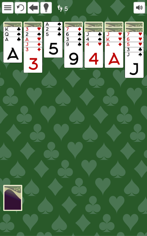 Little Spider solitaire ဖန်သားပြင်ဓာတ်ပုံ 1