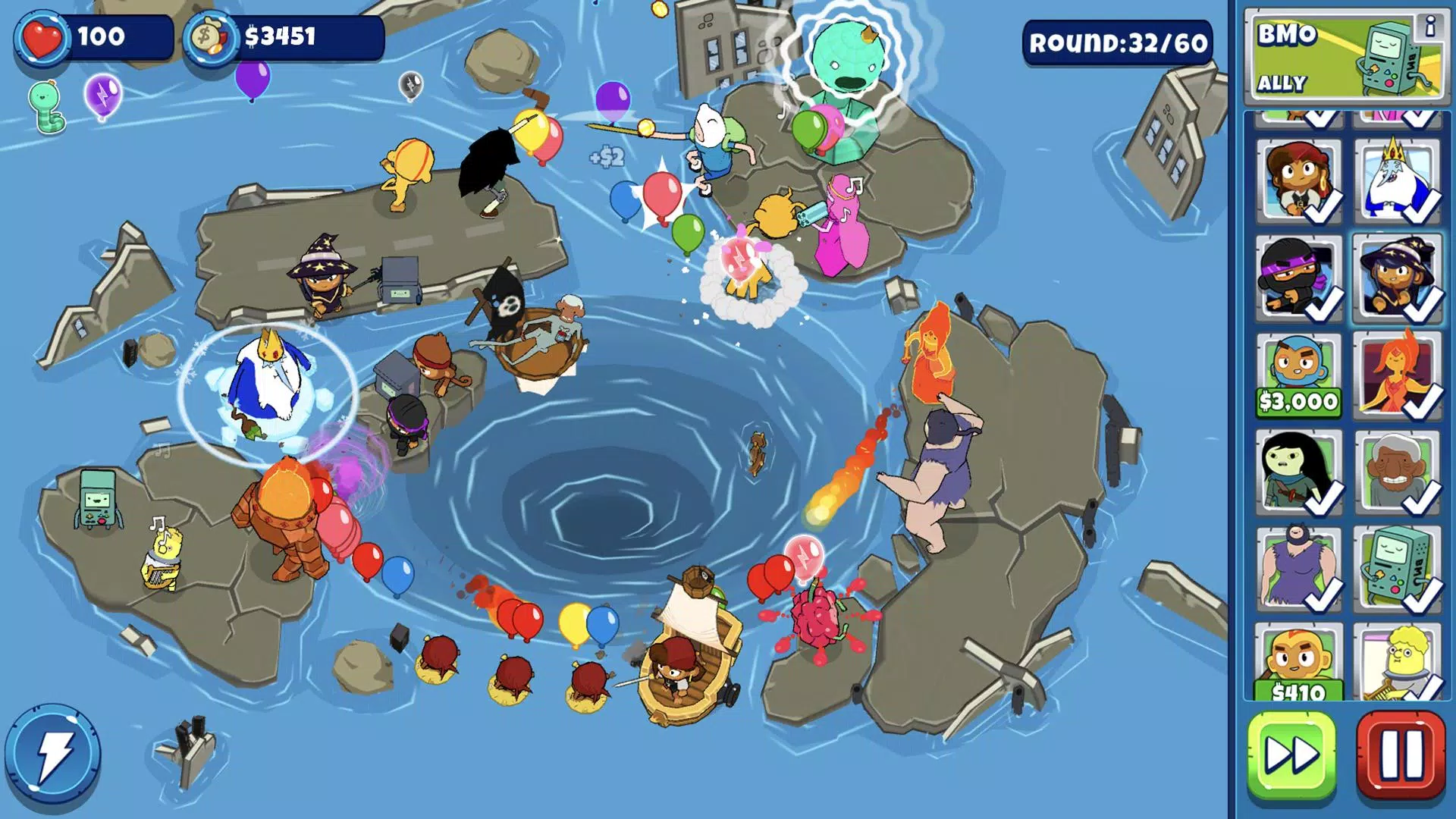 Bloons Adventure Time TD Capture d'écran 1