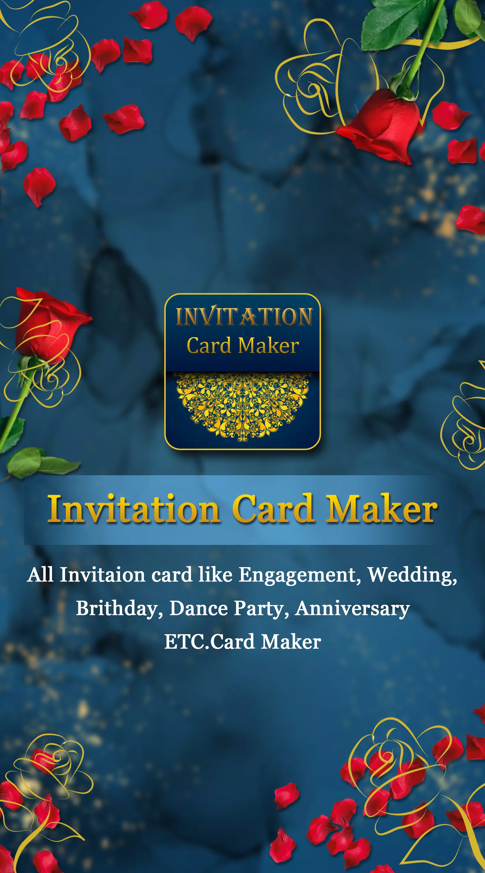 Invitation Card Maker Ekran Görüntüsü 0