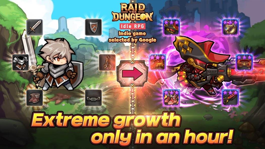 Raid the Dungeon : Idle RPG Mod ภาพหน้าจอ 2