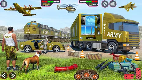 Army Car Truck Transport Games Скриншот 1