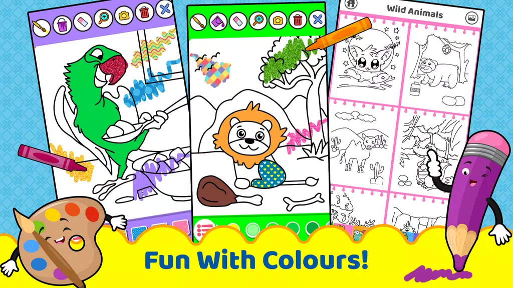 Animals for kids: Color & Draw Screenshot 1