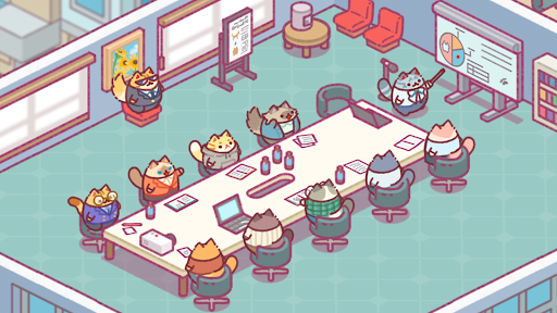 Office Cat Idle Tycoon Game Screenshot 0