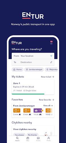 Entur - Journey Planner Screenshot 0