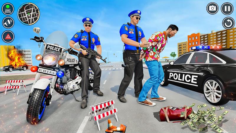 Police Motor Bike Crime Chase 螢幕截圖 3