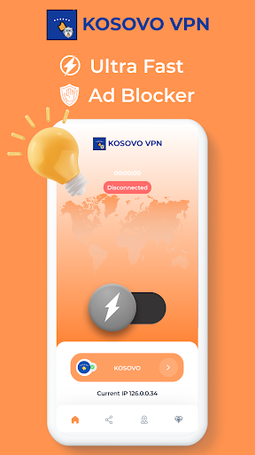 Kosovo VPN - Private Proxy Zrzut ekranu 1