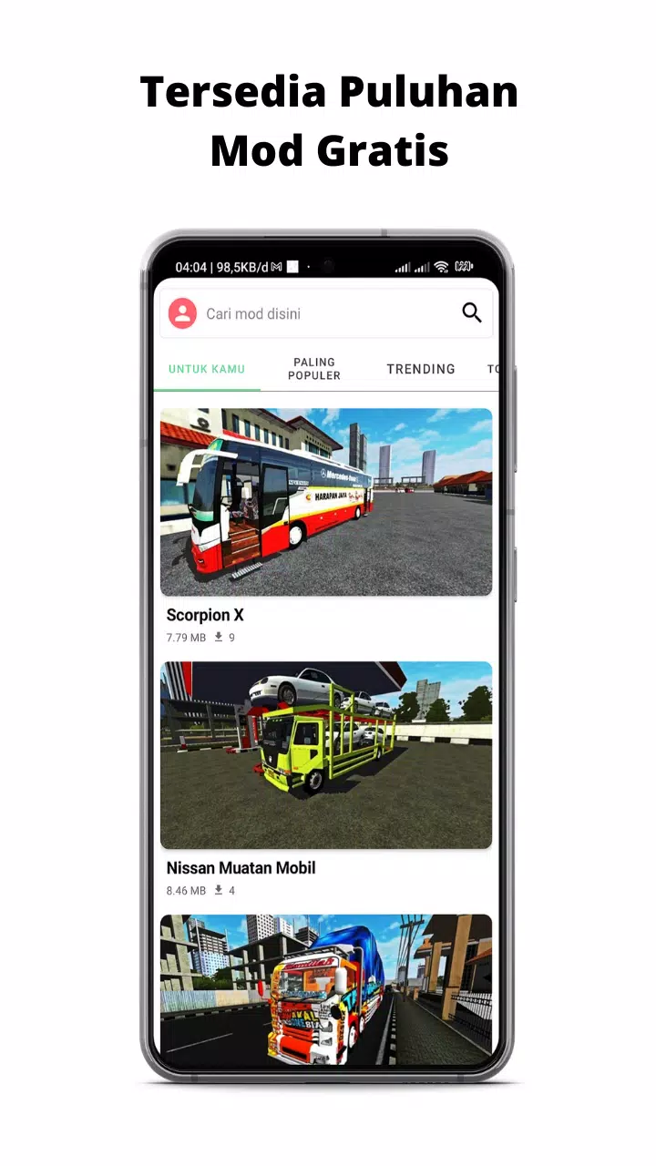 Mod BUSSID Truk Canter Tawakal Screenshot 1