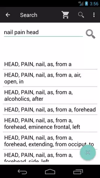 Homoeopathic Repertorium Capture d'écran 3