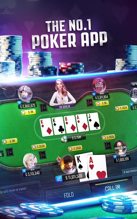 Poker Online: Texas Holdem Card Game Live FREE Ekran Görüntüsü 1