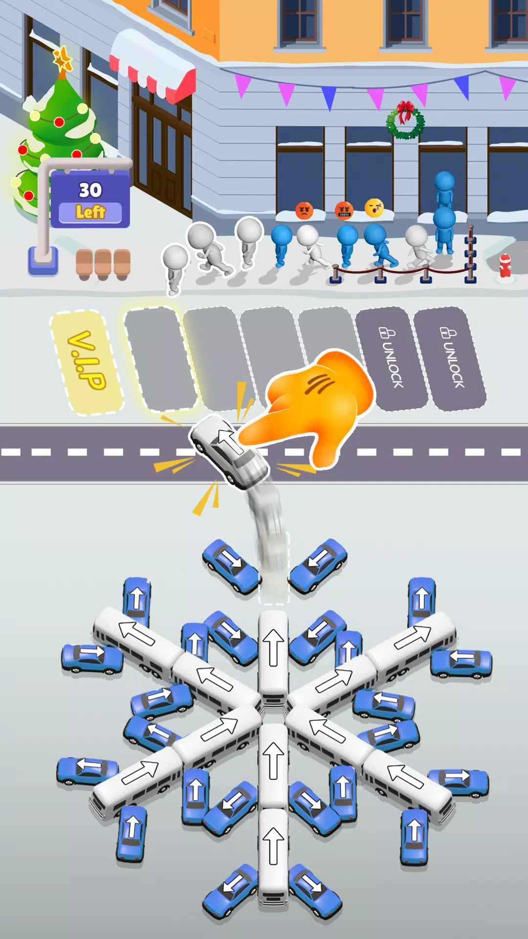 Bus Sort Jam: Parking Puzzle स्क्रीनशॉट 2