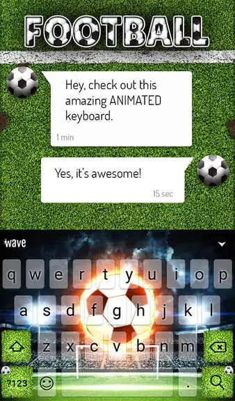 Football Keyboard & Wallpaper 螢幕截圖 2