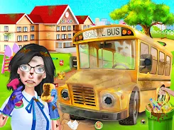 School Cleanup - Cleaning Game 螢幕截圖 0