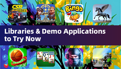 Bibliotecas y aplicaciones de demostración para probar ahora