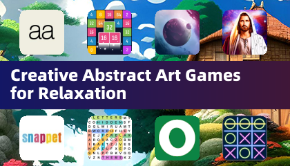 Креативные абстрактные игры с искусством для расслабления